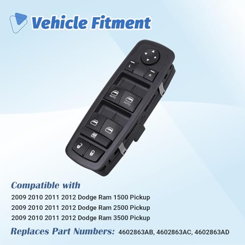 image for Obaee Master Power Window Switch Door Lock Main Control Button Front L