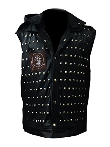 WD 2 Watch Dogs Dedsec Wrench Jacket Shawn Baichoo Vest Real Leather2