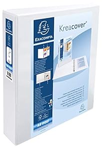 Exacompta KreaCover Segregator Biały A4 Maxi 2-Pierścienie 40mm