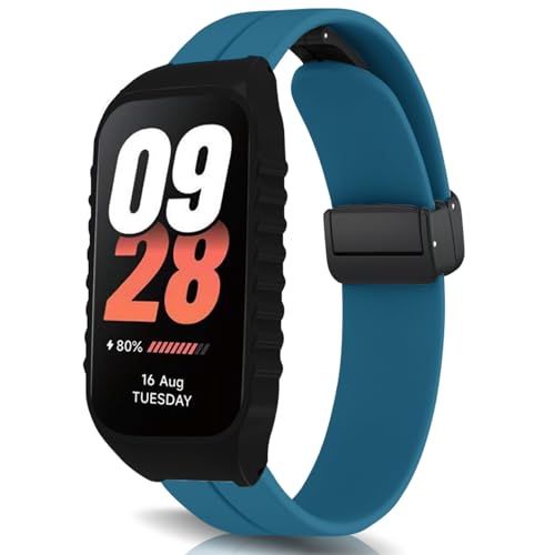 [RoSoki] �o���h Xiaomi Smart Band 8 Active/Xiaomi Redmi Smart Band 2 �Ή� �o���h �V���R���� �}�O�l�b�g�t�� �X�|�[�c�o���h �X�g���b�v �ւ��o���h �����x���g �_�炩�� �o���hXiaomi 