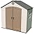 LIFETIME 6406 8 X 5 Ft Outdoor Storage Shed with Window-Desert, Mixed Colors