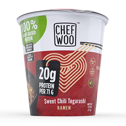 CHEF WOO Sweet Chili Togarashi Ramen Cup Noodles