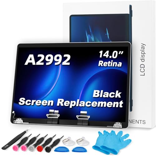 Image of A2992 Screen Replacement A2992 LCD for 14 inches MacBook Pro M3 2023 Year 3024x1964 Replacement LCD Full Assembly for EMC 8407 Black