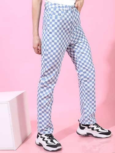 Image of Tokyo Talkies Women's Slim Fit Cropped Jeans | Stretchable Mid-Rise Jeans Pant