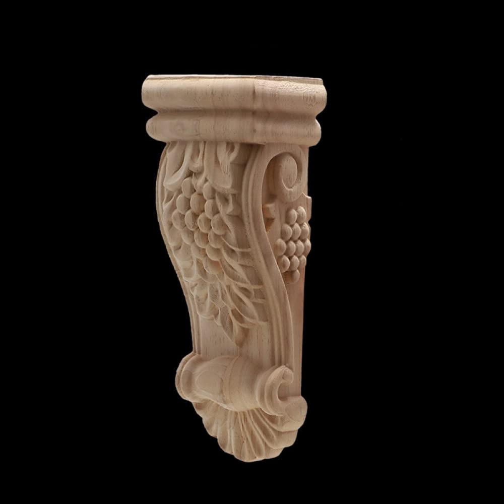 Applique en bois sculpté vintage ZT9 pour une décoration de meuble raffinée