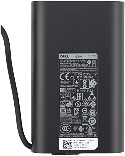 65W Ac Adapter Charger for Dell Latitude 7480 5480 5580 7280 3480 3580 3380 5280 3488 5288 P73G P79G P72G P60F P28S LA65NM130 HA65NM130 Laptop Power Supply