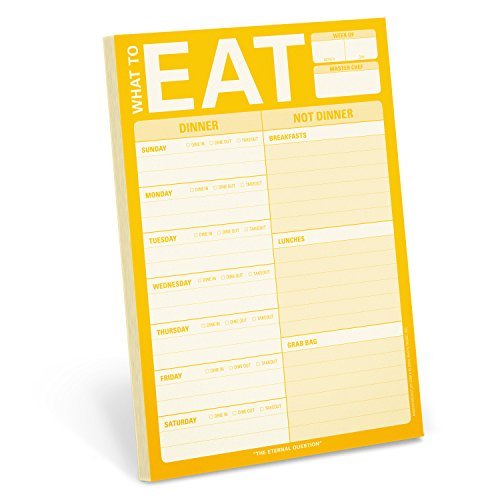 Image of What to Eat Pad With Magnet by Knock Knock (January 1, 2011) Mass Market Paperback
