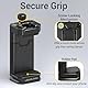 Aluminium Handy Halterung für Stativ, Verstellbare Handyhalter Stativ mit Cold Shoe & Arca Swiss Quick Release Plate, universelle verstellbare Klemme geeignet für iPhone 15pro/14 pro/13 Pro/12