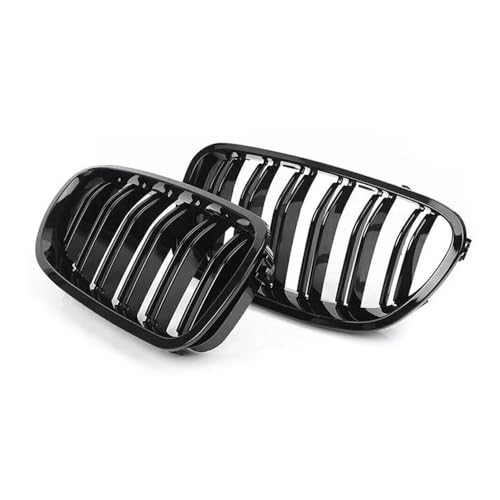 Parrilla delantera de listones dobles para BMW Serie 5 F10 F11 F18 (2010-2017) con acabado premium 5