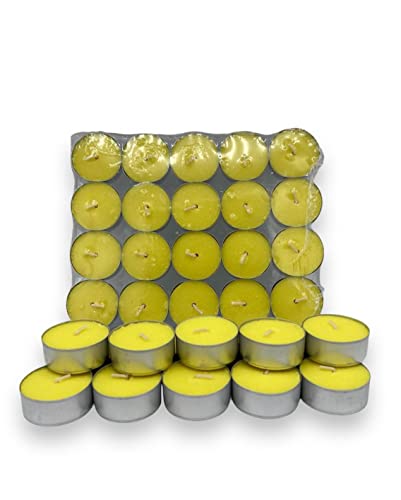 Pack de 20 velas de té decorativas aromáticas de citronela, repelente de mosquitos para jardín y...