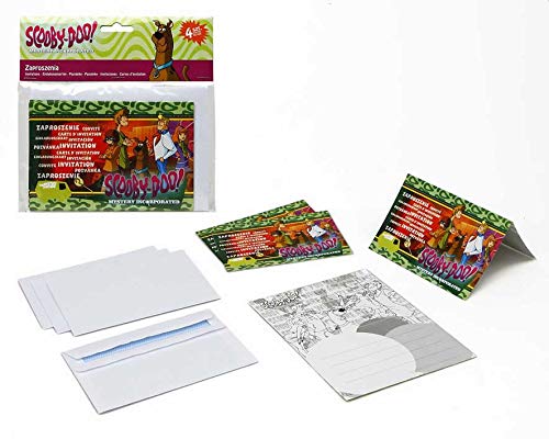 Atosa – 17117 – verpakking met 4 uitnodigingen Scooby Doo 15 x 10 cm - Image 3