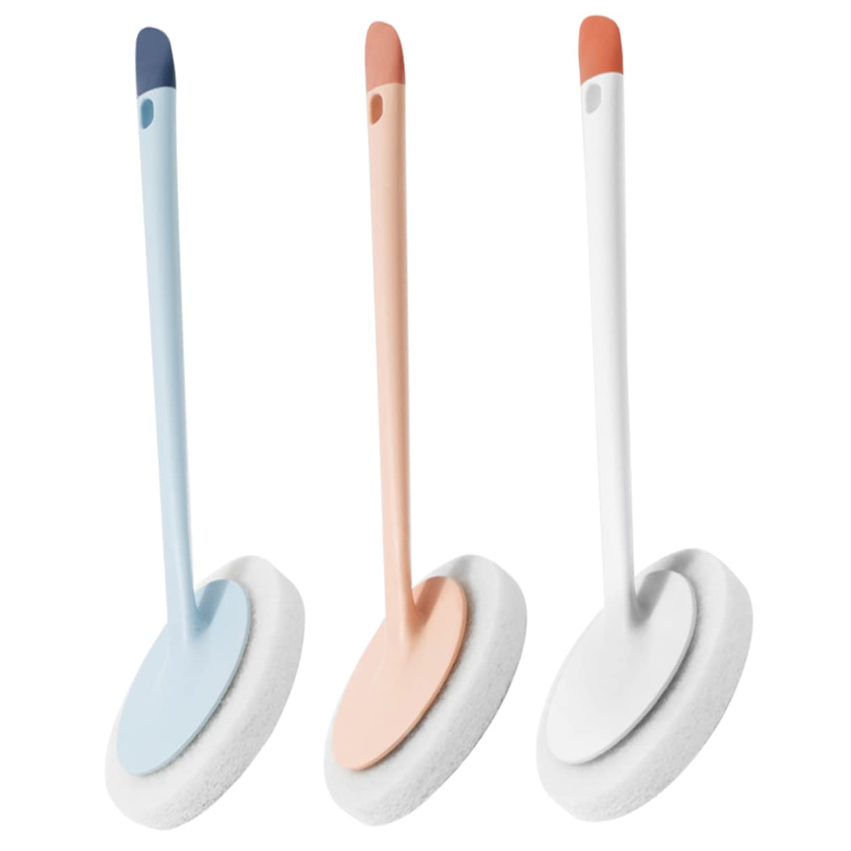 Cepillo de Fregar Multiusos Cabezal Desmontable de Silicona PP y TPR para Limpieza del Hogar, Paquete de 3 Piezas Compacto Adecuado para Muebles y Pisos