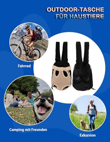 Katzen Hunde Rucksack, Haustier Rucksack Verstellbar Katzentransporttasche, Atmungsaktiv Und Faltbar FüR Klein Hunde Katzen Welpen