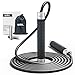 Amazon Brand - Umi Springseil Erwachsene Fitness, Speed Rope Seilspringen Verstellbar, Aluminiumgriff mit 95Gx2 abnehmbaren Gewichtsblöcken Ideal für Training Fitness Boxen-Schwarz