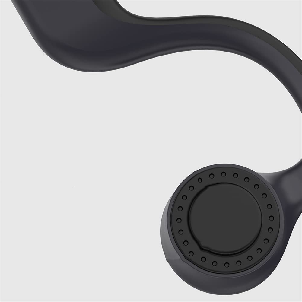 Bluetooth 5.0 Słuchawki przewodzące kości, bezprzewodowe zestawy słuchawkowe, wodoodporna i skurczowa jakość dźwięku stereo, do biegania, jazda na rowerze,Gray