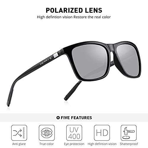 Image of MERRY'S Unisex Polarized Aluminum Sunglasses Vintage Sun Glasses For Men /Women S8286