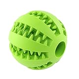 chuangwei Wangstar Dual Pet Dog Toy Balls, Nontoxic, Bite Resistant Rubber Balls, Tooth Cleaning Ball, Chew Training Ball Toy, Green
