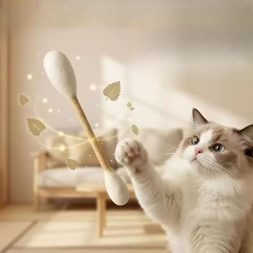 Juguetes para Gatos Colcolo suministros interactivos con hisopos de algodón para interior 6