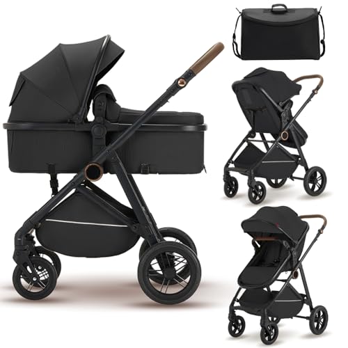 Premium High Chair Stroller: Reversible Seat for Bonding & Ultra-Smooth