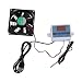 Imagen de DOPNMUH Ventilador silencioso de 80 mm alimentado por USB con control de termostato ajustable para armarios