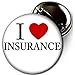 I LOVE INSURANCE Pinback Button XTRA LARGE 3