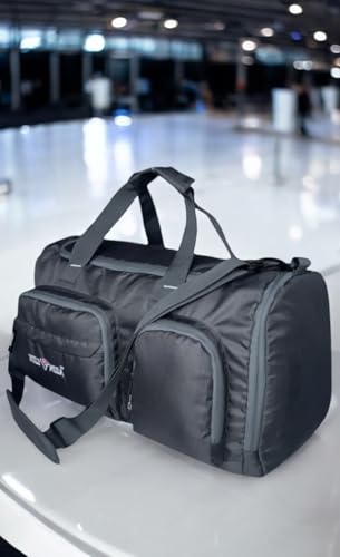 Image of FlexForce 45L All-in-One Duffel Bag, Gym Bag, Rucksack, Travel Bag, Sports Bag (Grey)