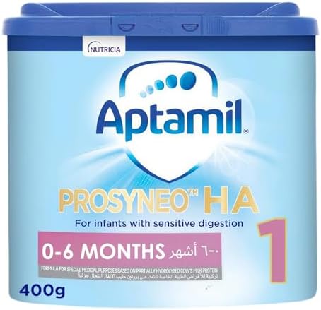 Aptamil Prosyneo HA 1 Infant Formula Milk From 0-6 Months, Reduced Allergenicity, Easy To Use Pack, 400g