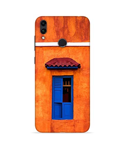 Image of Silence Printed Old Orange Wall Blue Rattle Designer Hard Back Case Cover for Huawei Honor 8C