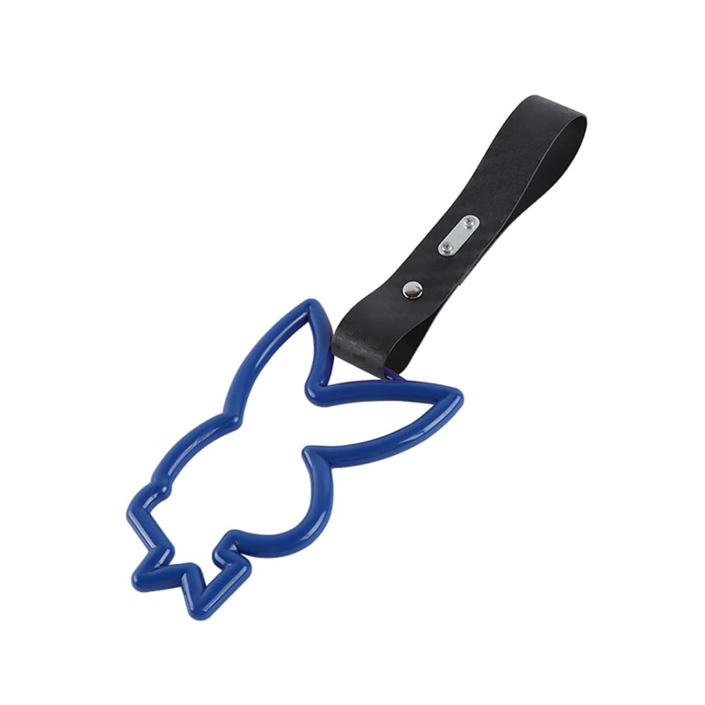 Q1-TECH, JDM Tsurikawa Ring Japanese Subway Train Bus Car Handle BUNNY Shaped Handle Hand Strap Rear Front Bumper Warning Rings Drift Charm Drift