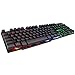 Produktbild Gaming-Tastatur, kabelgebundenes USB, 3-Farben-Hintergrundbeleuchtung Floating Key Cap 104 Key (wasserdicht) - Schwarz, Weiß, Silber,Black