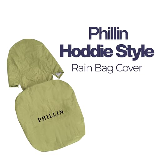 Image of Rain Cover for Backpack with Elastic Adjustable and Carrying Pouch Dustproof Waterproof Laptop Bag Protector Travel Accessories 35-45 Liter Hoodie Style (Olive Green)