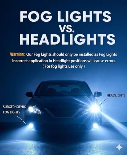 Image of H11 /H8 /H9 9005 /HB3 Fog Light Bulbs Combo - Super Bright 120,000LM 1000% Brighter, Off Road Light or Fog Light Bulbs, 1:1 Mini Size, 6500K Cool White, 2026 Updated Light Bulbs, Pack of 4