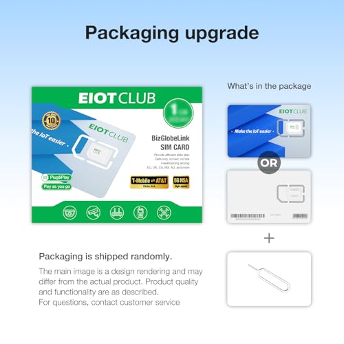 Eiotclub International Data Only Sim Card- Usa Local Network & International Roaming Coverage Network For 5G/4G Lte Portable Wifi Mobile Hotspot thumb #3