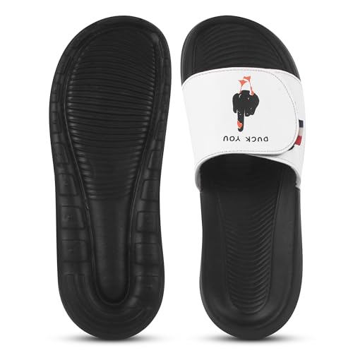 Image of PERY-PAO Sliders for Men | Lightweight EVA Sole & Comfortable Slippers | Flip-Flops & Chappals for Everyday Use