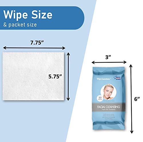 Diamond Wipes Oil Free Facial Cleansing Wipes 30 Count x 12 Packs (Total 360 Wipes) Gently Remove Makeup, with Vitamin E and Botanical Extracts