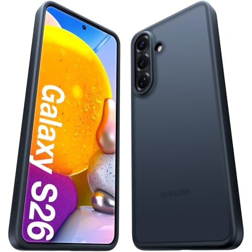 Coque Fine Samsung S26 Antichoc TORRAS : Votre Allié Mat Translucide Noir en Voyage et au Bureau