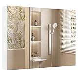 【Construction Solide et Résistante】Fabriqué à partir de panneaux de bois de première qualité, l'armoire à pharmacie murale offre une fiabilité élevée et une excellente résistance. Elle vous accompagnera pendant de nombreuses années