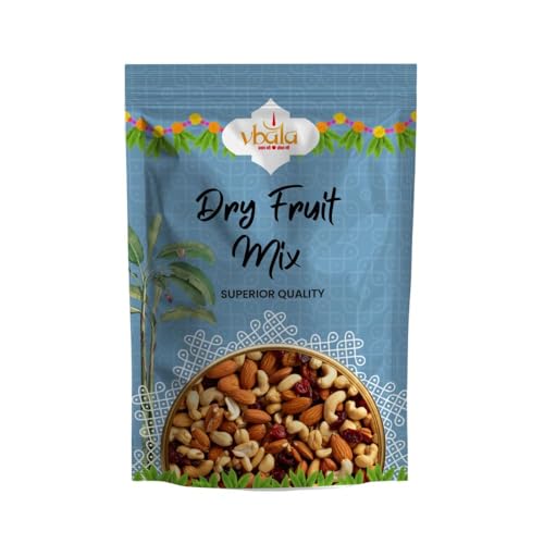 Image of Vbalaa Dry Fruit Mix | Healthy Snack Blend of Almonds, Cashews, Pistachios, Raisins, Black Raisins, Dried Cranberries | 100% Natural & Pure | Rich in Nutrition | Ideal for Snacking & Gifting-250gm