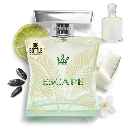 Eternal Fragrance - Eternal Escape - Inspired by Virgin Island Water - 3.4 oz (100ml) - EDP - Long-lasting - Vegan - Clean Ingredients - Unisex Perfume for Men & Women - 2000 sprays per bottle
