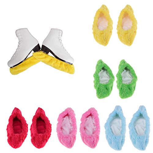 Baosity 1 Pair Ice Skating Hockey Figure Skates Blade Cover S Guards for Unisex Adult, Youth, Kids, Yellow, S