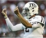 Johnny Manziel Texas A&M Unsigned Touchdown 'Money' Celebration Photograph - Original College Art and Prints