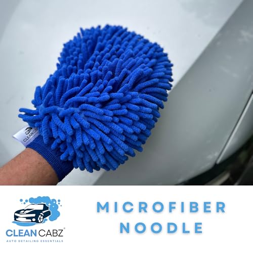 CleanCabz®: Premium 2x Professional Car Wash Mitt - Microfibre Wash Mitt & Microfiber Detailing Glove 2 in 1 Car Cleaning Glove - Image 4