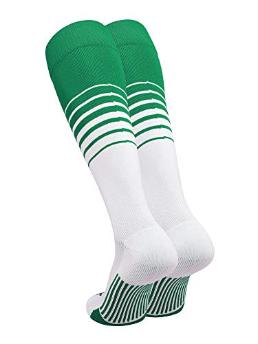 Image of TCK Elite Breaker Striped Socks | Over-the-Calf Soccer Baseball Softball Socks | Extra Stretch for Shin Guards | USA Made