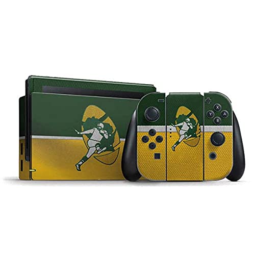 Skinit Decal Gaming Skin Compatible with Nintendo Switch Bundle - Officially Licensed NFL Green Bay Packers Vintage Design