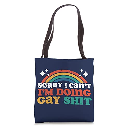 Bolsa Tote con diseño Pride LGBTQ y frase divertida miniatura 1