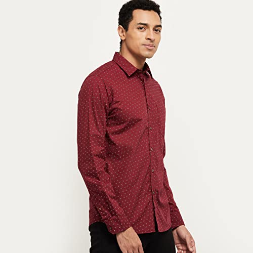 Image of Max Men's Regular Fit Printed Smart Casual Shirt