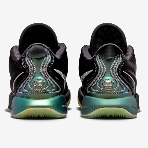 Image of NIKE Lebron XXI Tahitian Basketball Shoes (FB2238-001, Black /Iron Grey /Oil Green /Metallic Pewter) Size 6.5