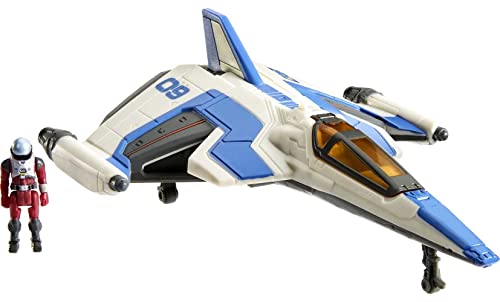 Mattel Disney Pixar Lightyear Hyperspeed Series Mini Action Figure & Toy Vehicle Set, Buzz Lightyear & XL-09 Spaceship, 6-inch Vehicle - image 1