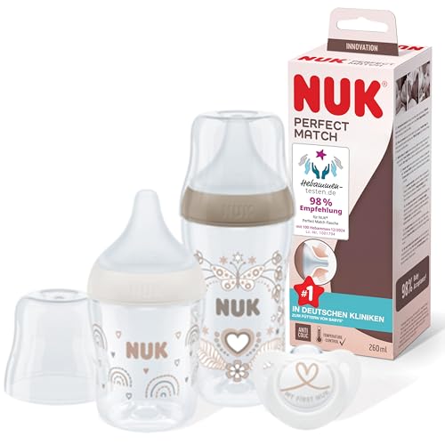 NUK Perfect Match Babyflaschenset |Ab 3 Mon. | Passt sich dem Baby an |...