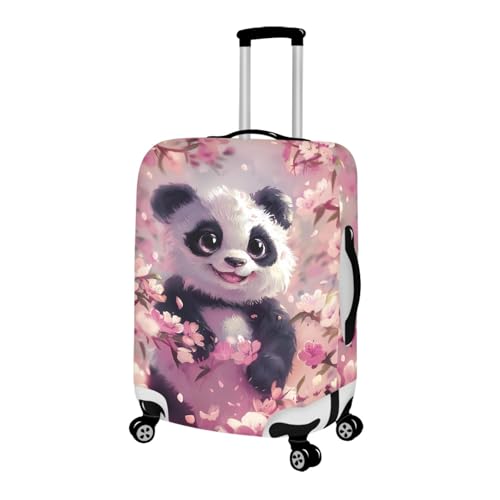 Interest Suitcase Cover Thickening Panda Print Pink Luggage Cover Protector With Bottom Zipper Suitable for 18-32 Inch Extra Large Suitcase2